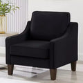 Fauteuil de salon douillet : Velours bleu marine, moderne