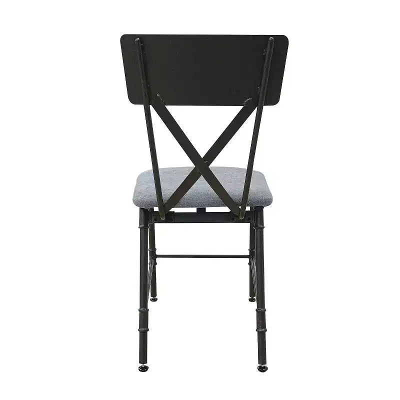 Chaise sans accoudoirs Simple Relax en tissu chêne antique et gris sable