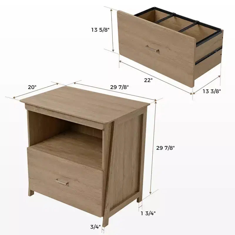 29 meuble de rangement pour dossiers suspendus, chêne