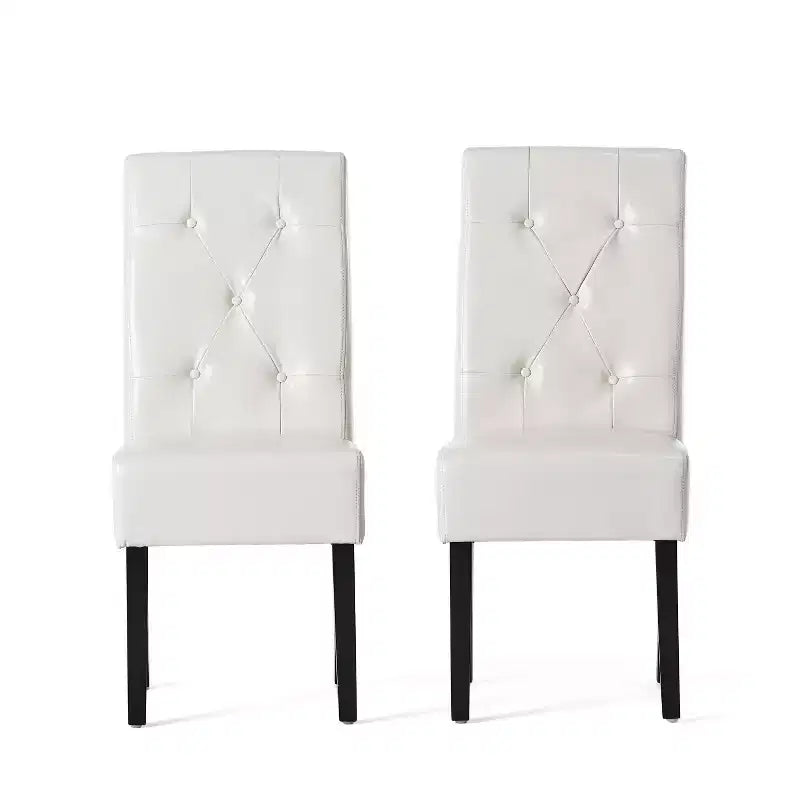 GDFStudio San Marcos Contemporary Tufted Dining Chairs (Set of 2)