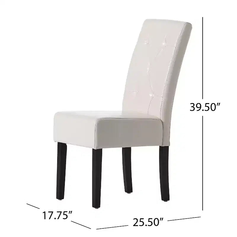 Chaises de salle à manger capitonnées contemporaines San Marcos (lot de 2)