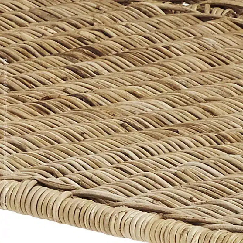 Tabourets de bar en rotin tressé, meubles de salle à manger ou de cuisine intérieurs et extérieurs pour table ou véranda avec pieds en métal, couleur naturelle