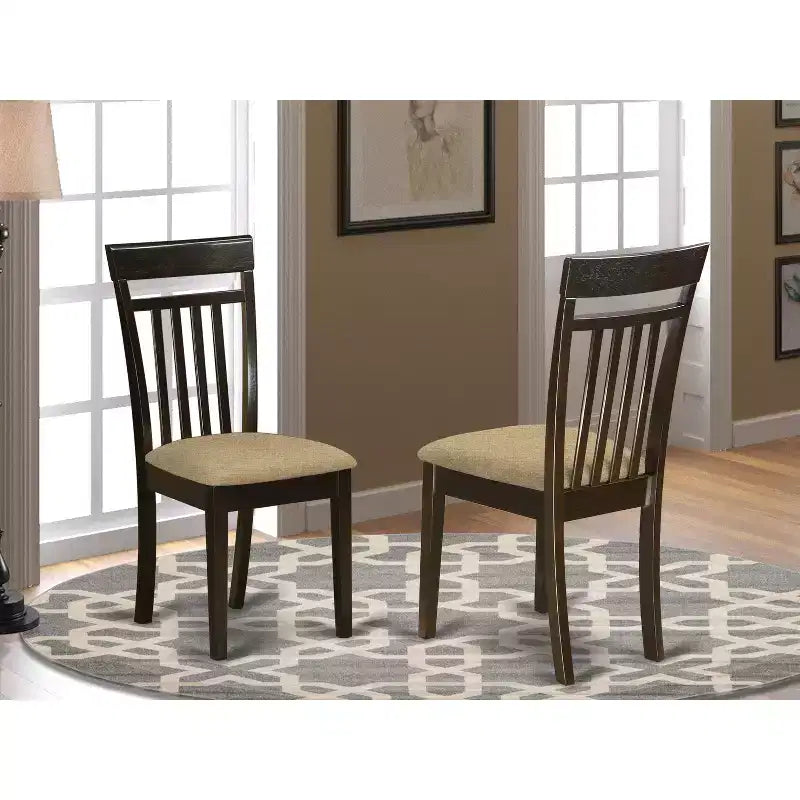 HomeStock Capri Dining Chairs Faux Leather Kitchen Chairs Set of 2