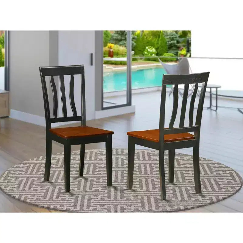 Chaise de salle à manger Médiéval Moods avec assise en bois