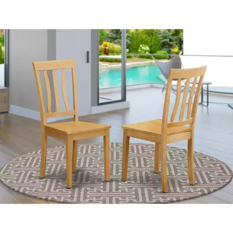 Chaise de salle à manger Médiéval Moods avec assise en bois