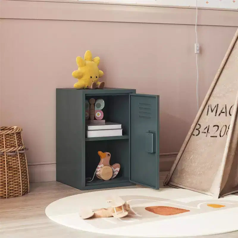 Casier de rangement en métal empilable pour enfants