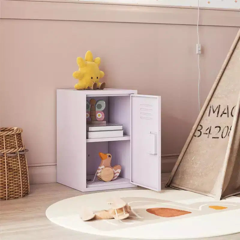 Casier de rangement en métal empilable pour enfants