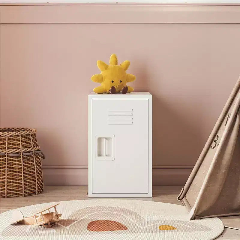 Casier de rangement en métal empilable pour enfants