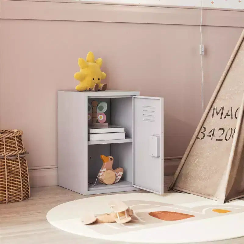 Casier de rangement en métal empilable pour enfants