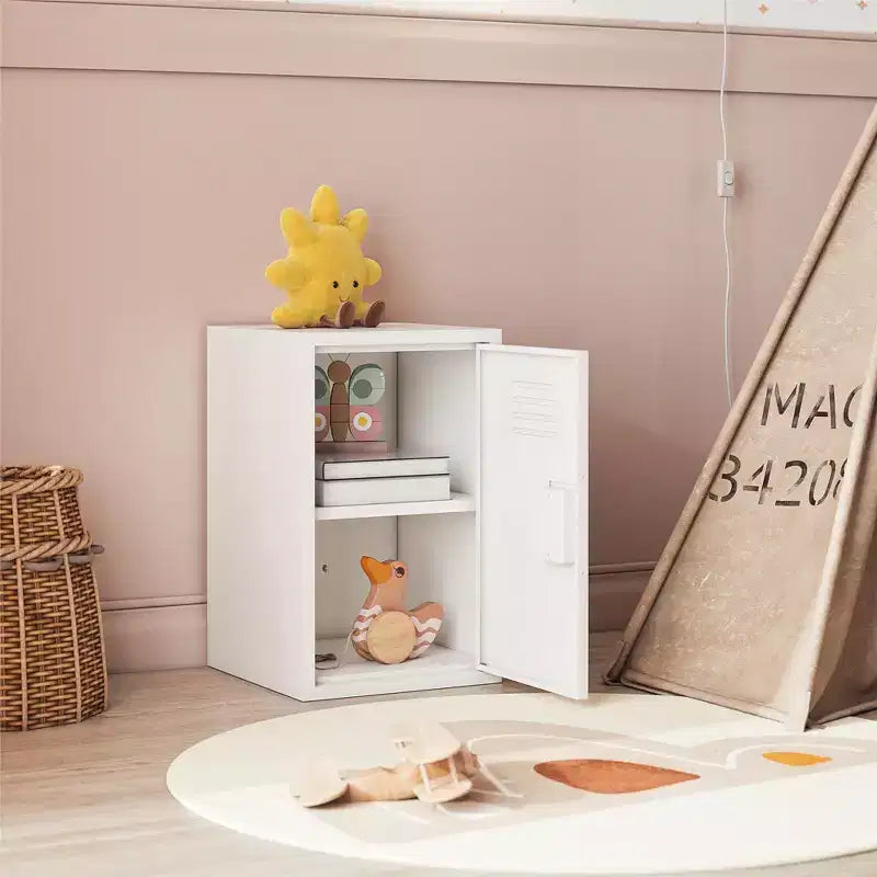 Casier de rangement en métal empilable pour enfants