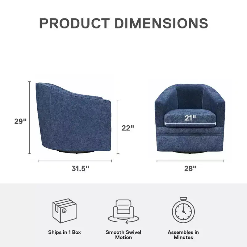 Fauteuil pivotant d'appoint
