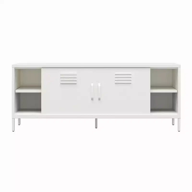 Meuble TV en métal style casier pour téléviseurs jusqu'à 65 pouces