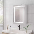 28x20 inch Bathroom Medicine Cabinet with Mirror Wall Mounted LED Bathroom Mirror Cabinet with Lights