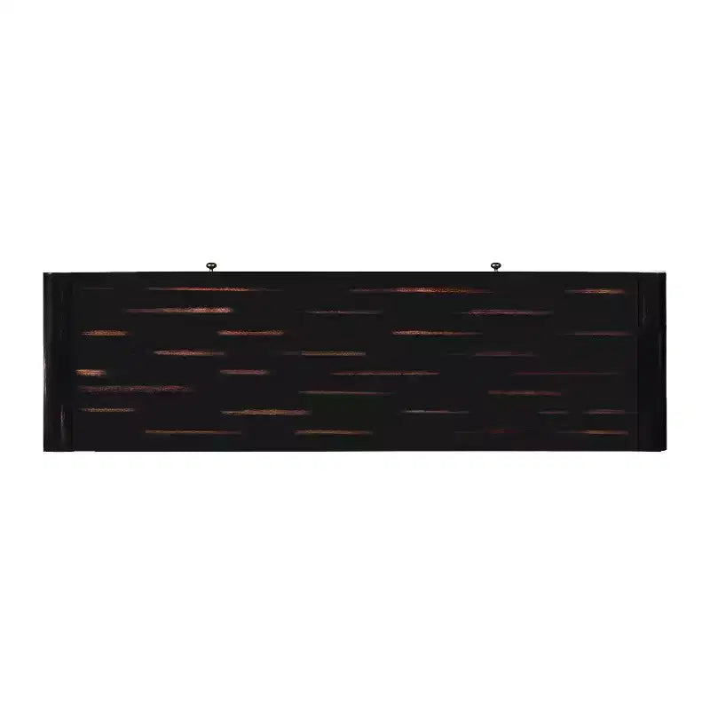 Table d'entrée en bois avec 2 tiroirs, console rustique de style ferme avec rangement