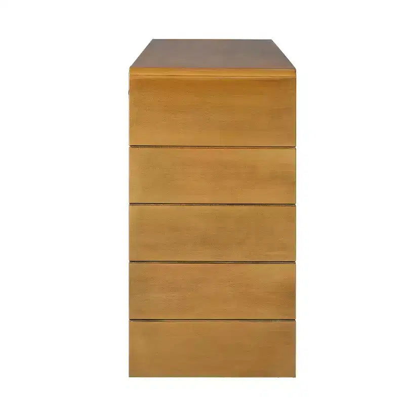 Table d'entrée en bois avec 2 tiroirs, console rustique de style ferme avec rangement
