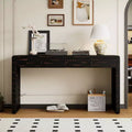 Whisen Wooden Entryway Table with 2 Drawers, Farmhouse Rustic Console Table with Storage