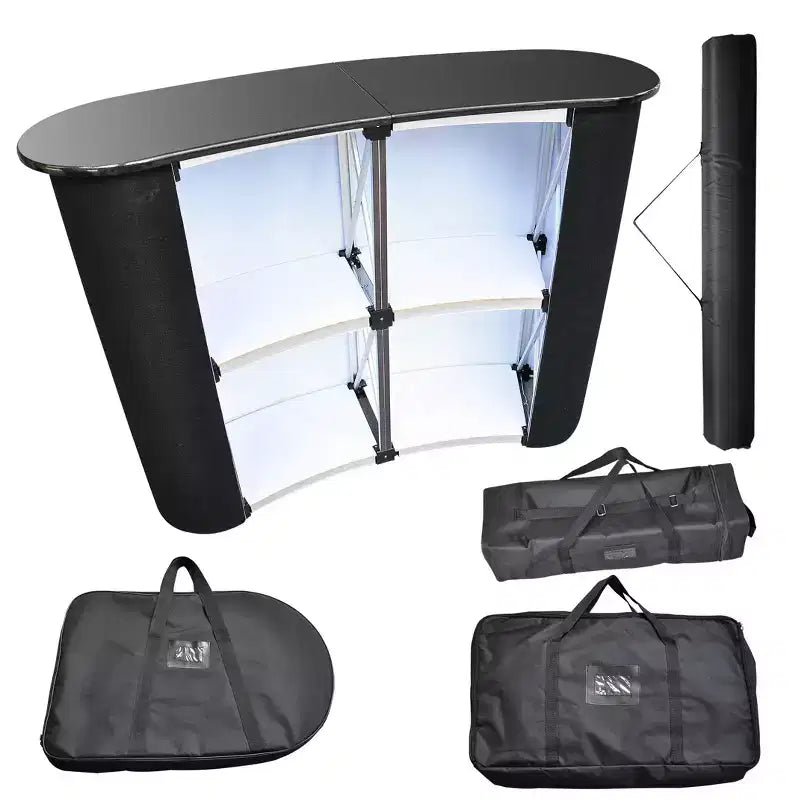 Comptoir de démonstration portable, présentoir de salon professionnel, podium de promotion, support de vente au détail, pupitre de conférence