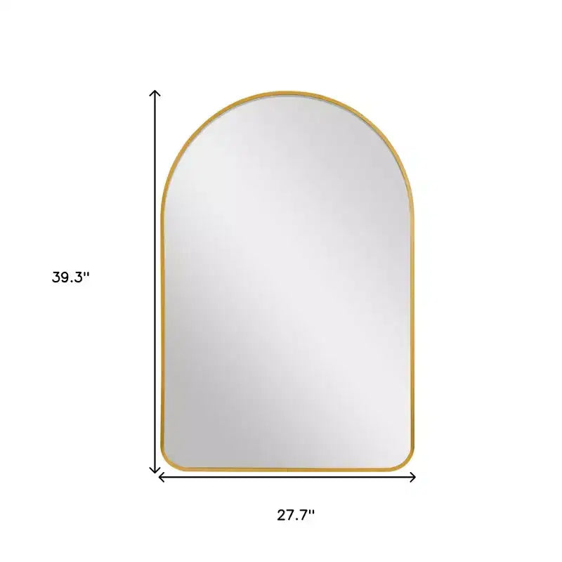 Miroir de salle de bain mural 39" avec cadre en métal doré