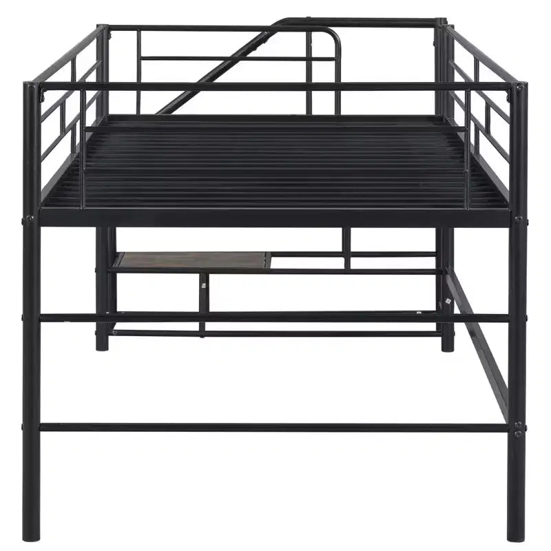 Lit mi-hauteur avec escalier de rangement