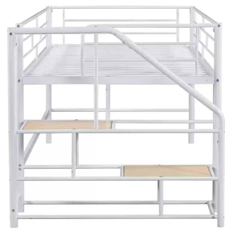Lit mi-hauteur avec escalier de rangement