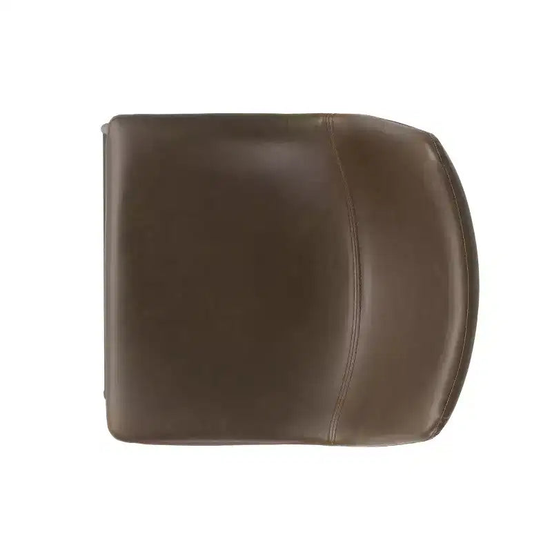 Tabourets de comptoir modernes de 24 pouces en similicuir et acier (lot de 2)