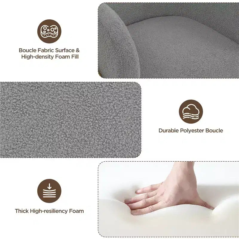 Lot de 2 fauteuils baquets avec pieds en métal doré pour salon ou chambre à coucher