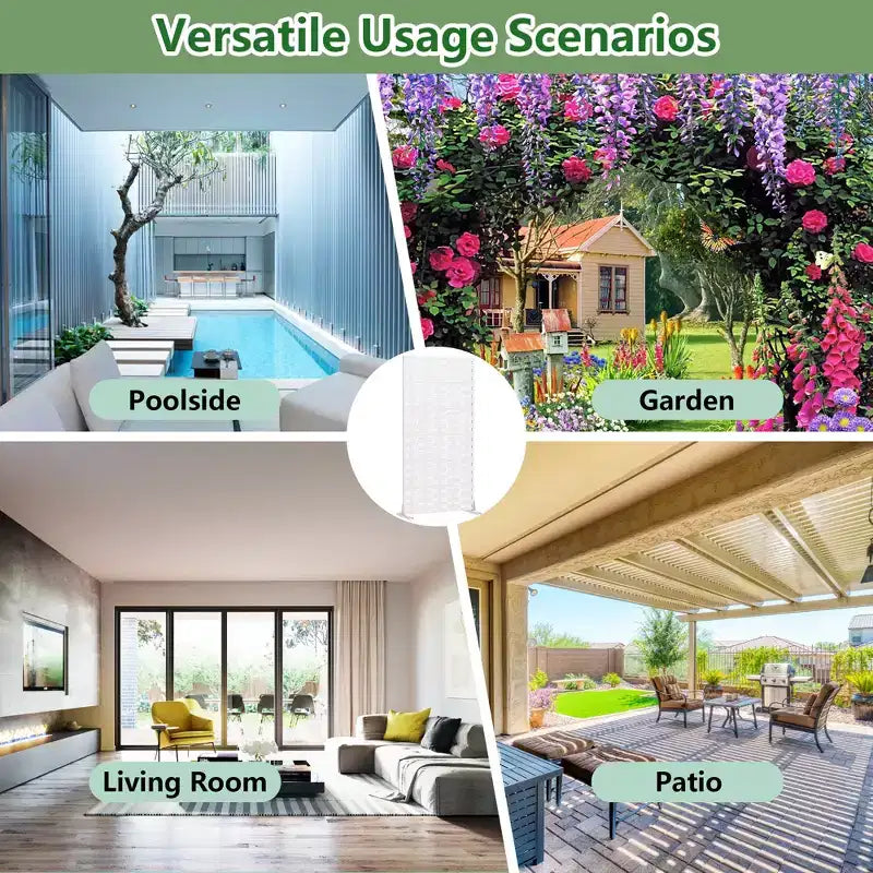 Panneaux de clôture autoportants en métal pour brise-vue extérieur, pour jardin, terrasse, patio, cour, 183H x 89/119/178/239W cm, 150H x 76/152W cm