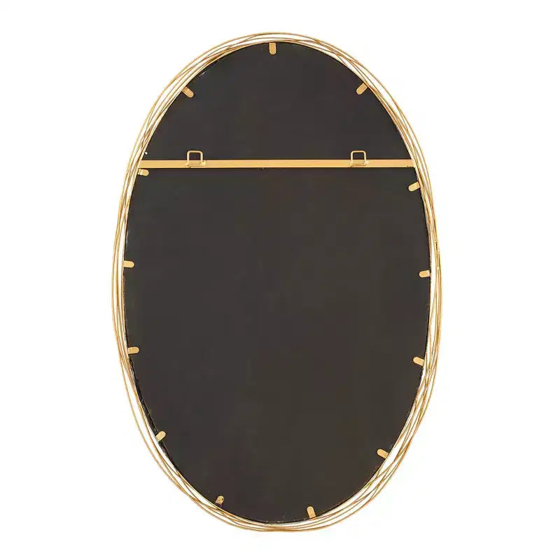 Miroir mural or brossé vieilli 26 x 39