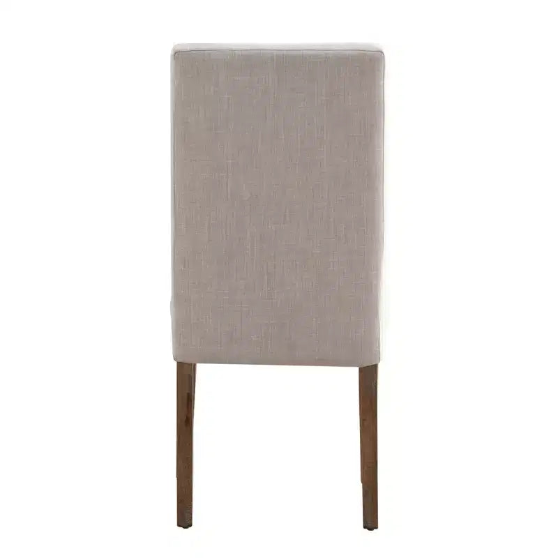 Chaises de salle à manger tapissées en tissu (lot de 2) - Naturel clair/beige