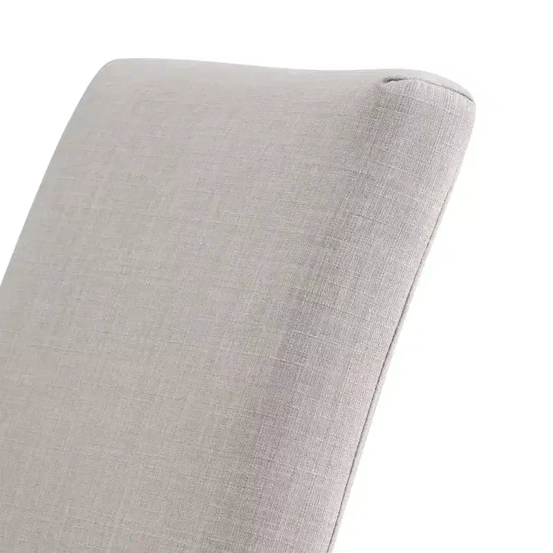 Chaises de salle à manger tapissées en tissu (lot de 2) - Naturel clair/beige
