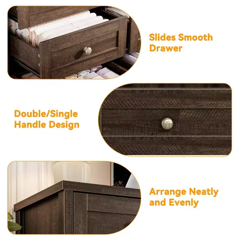 Commode en bois moderne à 12 tiroirs pour chambre à coucher, 160 cm de large, meuble de rangement et meuble TV, grand buffet de rangement, idéal pour salon, couloir