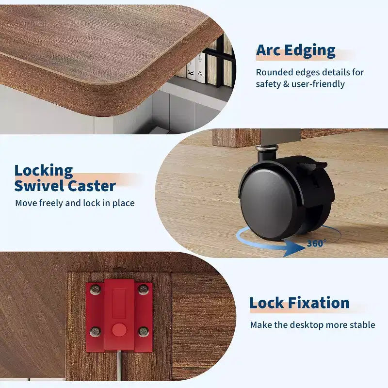 Table à manger pliante de 51 pouces de large avec étagères de rangement, table de cuisine à abattants sur roulettes, table extensible peu encombrante pour petits espaces