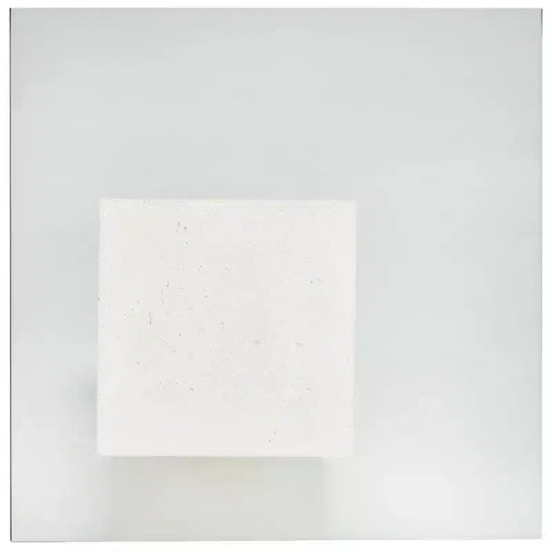 Table d'appoint en béton et verre - Intérieur/Extérieur